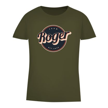 Damen Premium Bio T-Shirt Team Roger