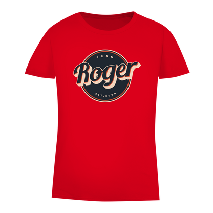 Damen Premium Bio T-Shirt Team Roger