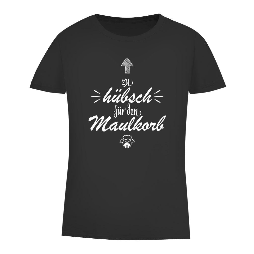 Damen Premium Bio T-Shirt Zu hübsch für den Maulkorb