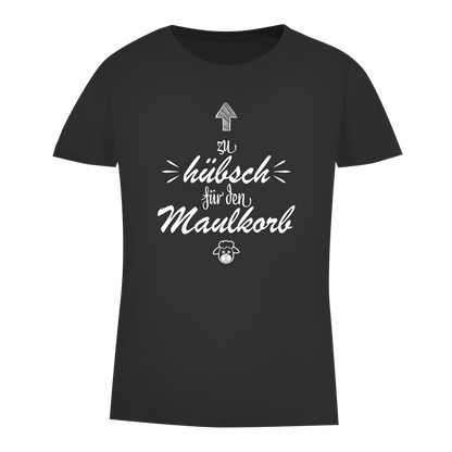 Damen Premium Bio T-Shirt Zu hübsch für den Maulkorb