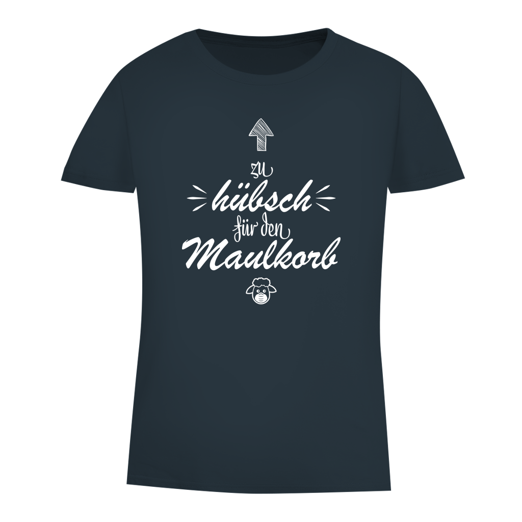 Damen Premium Bio T-Shirt Zu hübsch für den Maulkorb