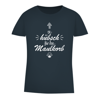 Damen Premium Bio T-Shirt Zu hübsch für den Maulkorb