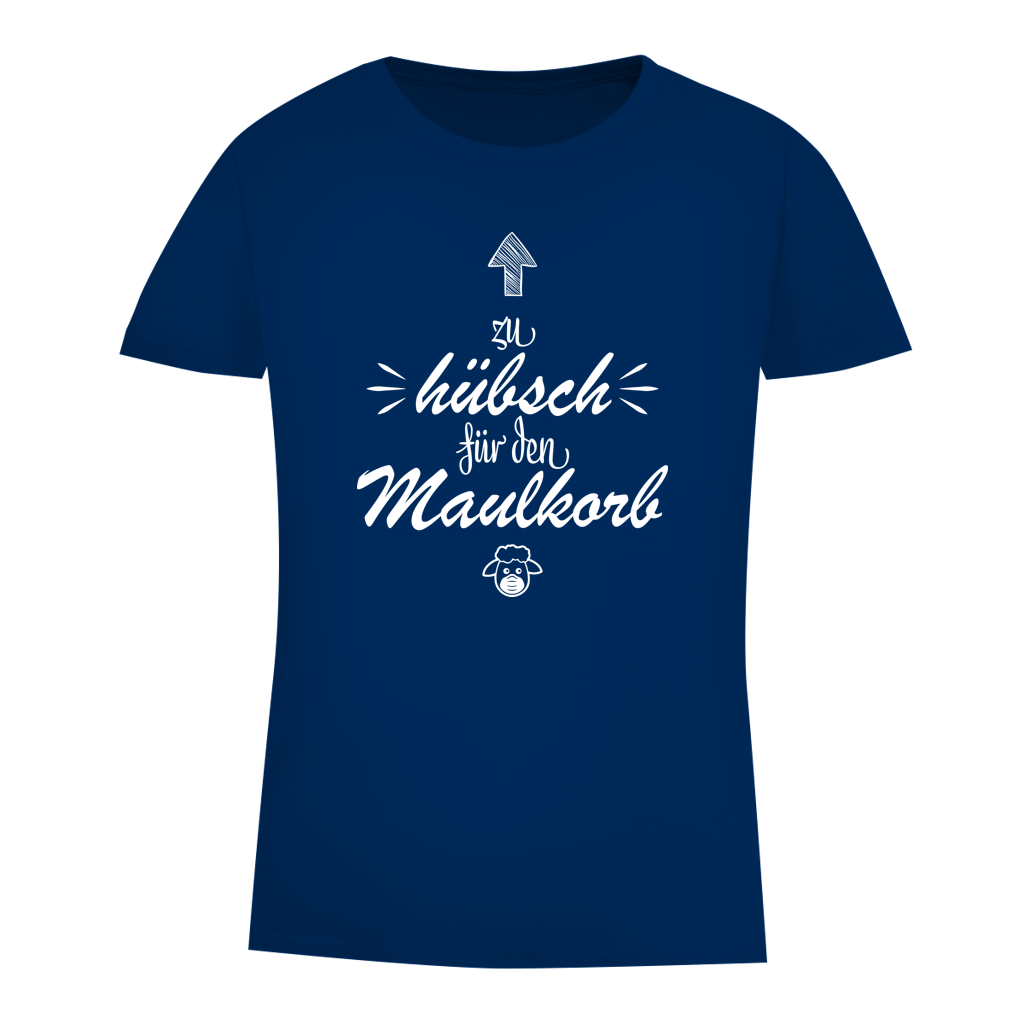 Damen Premium Bio T-Shirt Zu hübsch für den Maulkorb