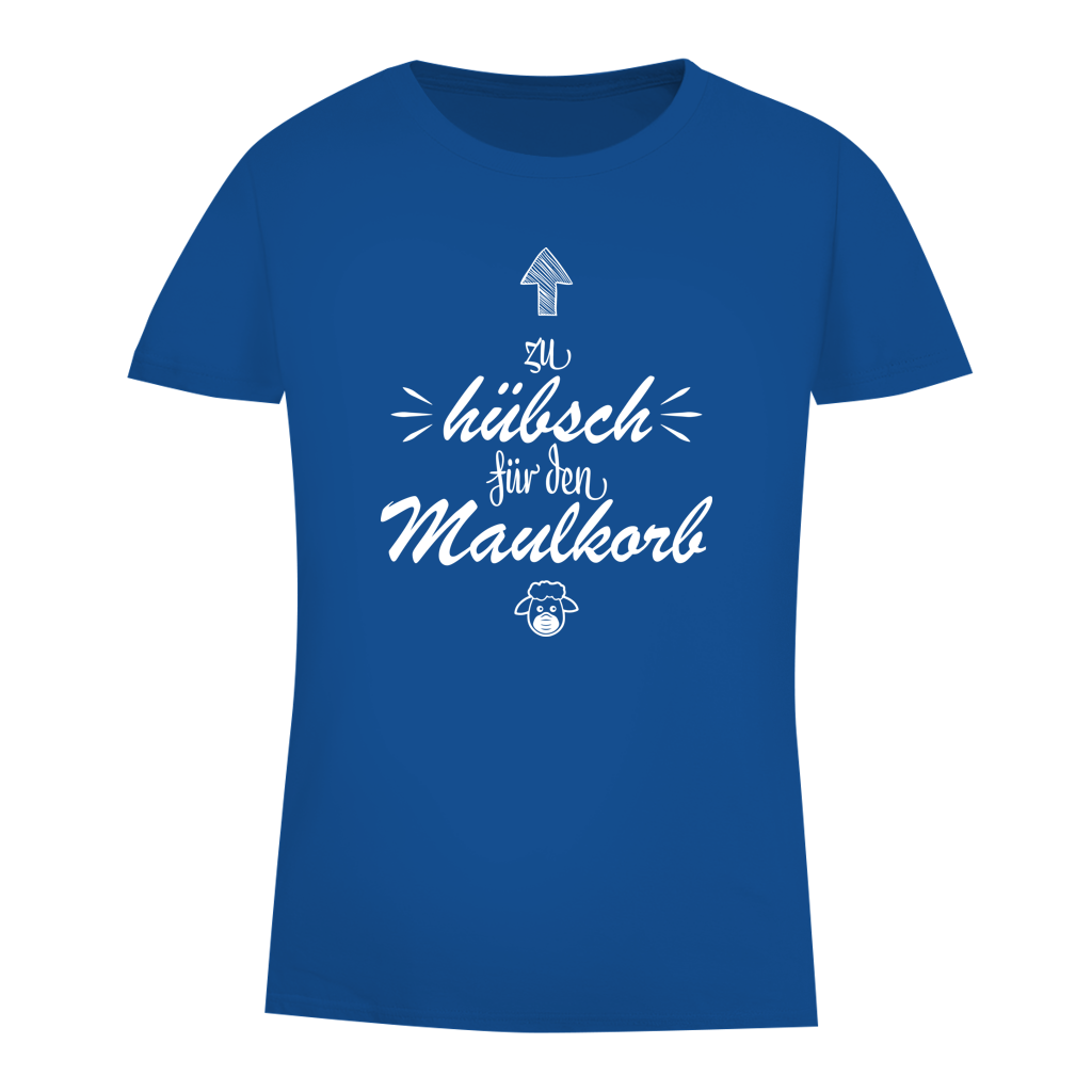 Damen Premium Bio T-Shirt Zu hübsch für den Maulkorb