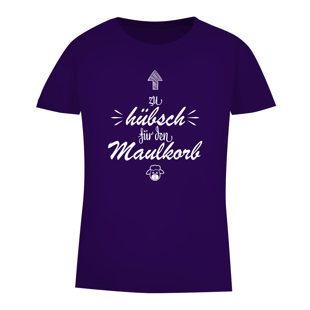 Damen Premium Bio T-Shirt Zu hübsch für den Maulkorb