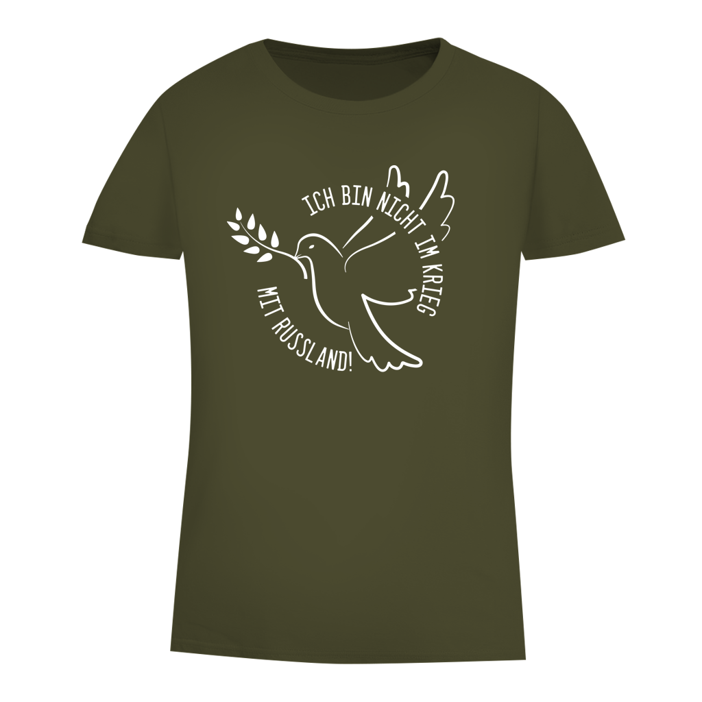 Damen Premium Bio T-Shirt Ich bin nicht im Krieg mit Russland!