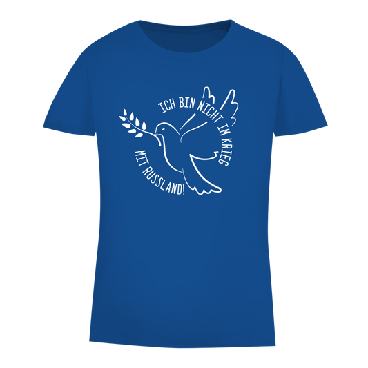 Damen Premium Bio T-Shirt Ich bin nicht im Krieg mit Russland!