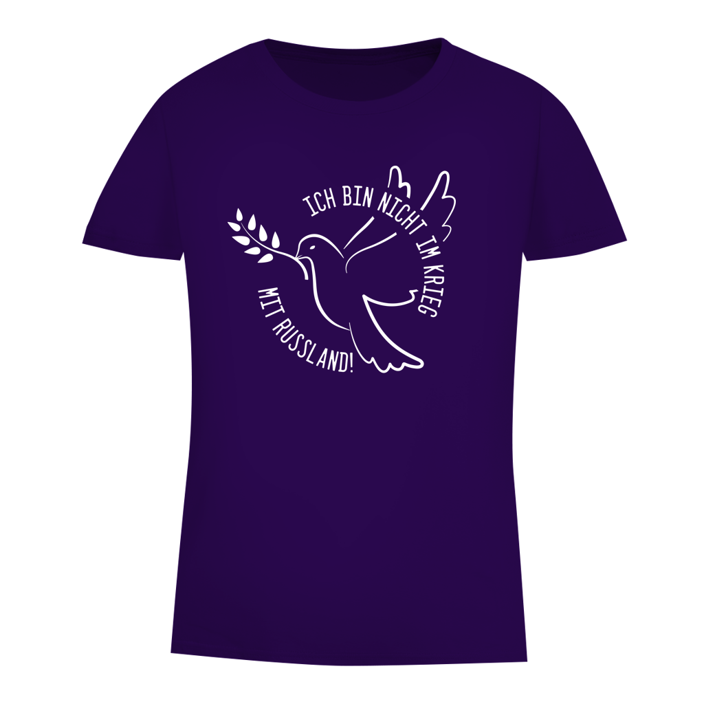 Damen Premium Bio T-Shirt Ich bin nicht im Krieg mit Russland!