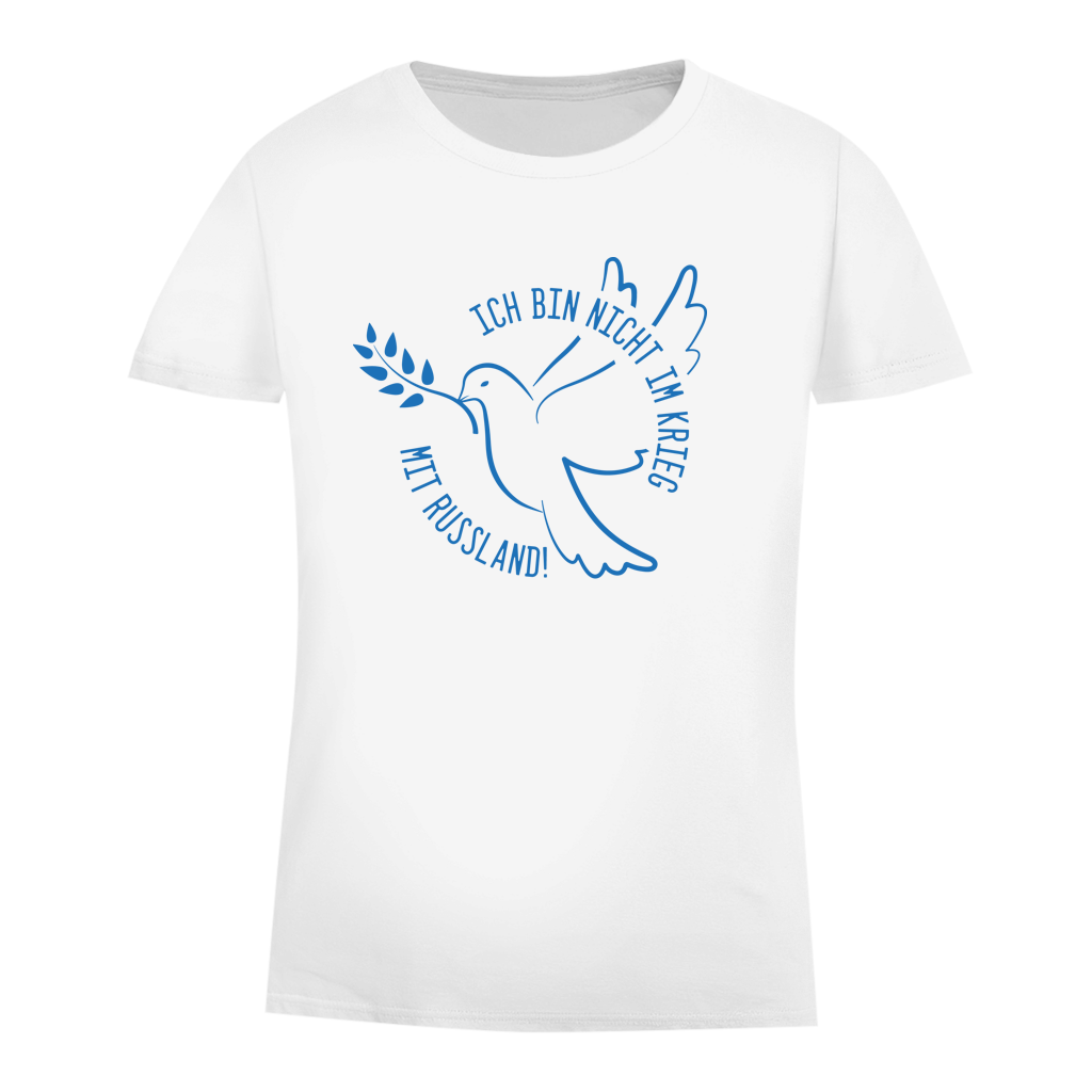 Damen Premium Bio T-Shirt Ich bin nicht im Krieg mit Russland!