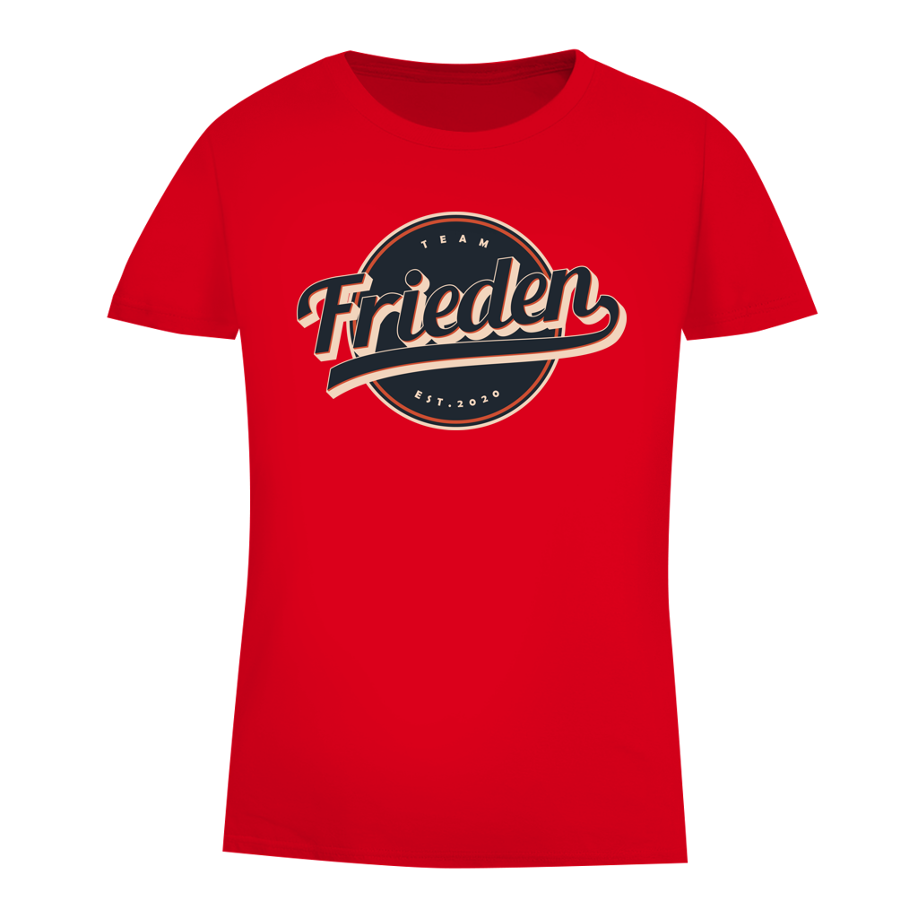 Damen Premium Bio T-Shirt Team Frieden