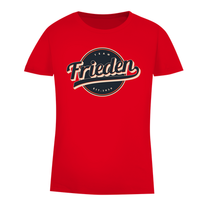 Damen Premium Bio T-Shirt Team Frieden