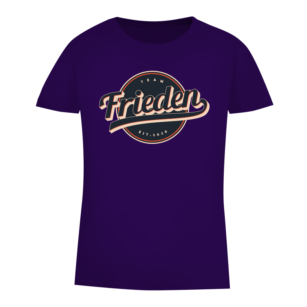 Damen Premium Bio T-Shirt Team Frieden