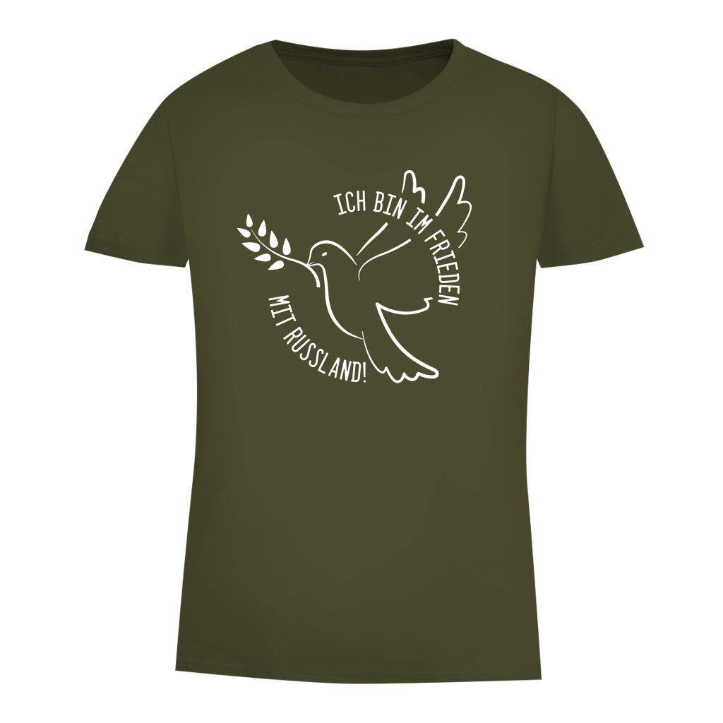 Damen Premium Bio T-Shirt Ich bin im Frieden mit Russland!