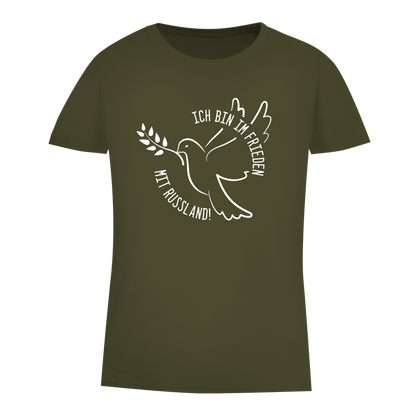 Damen Premium Bio T-Shirt Ich bin im Frieden mit Russland!