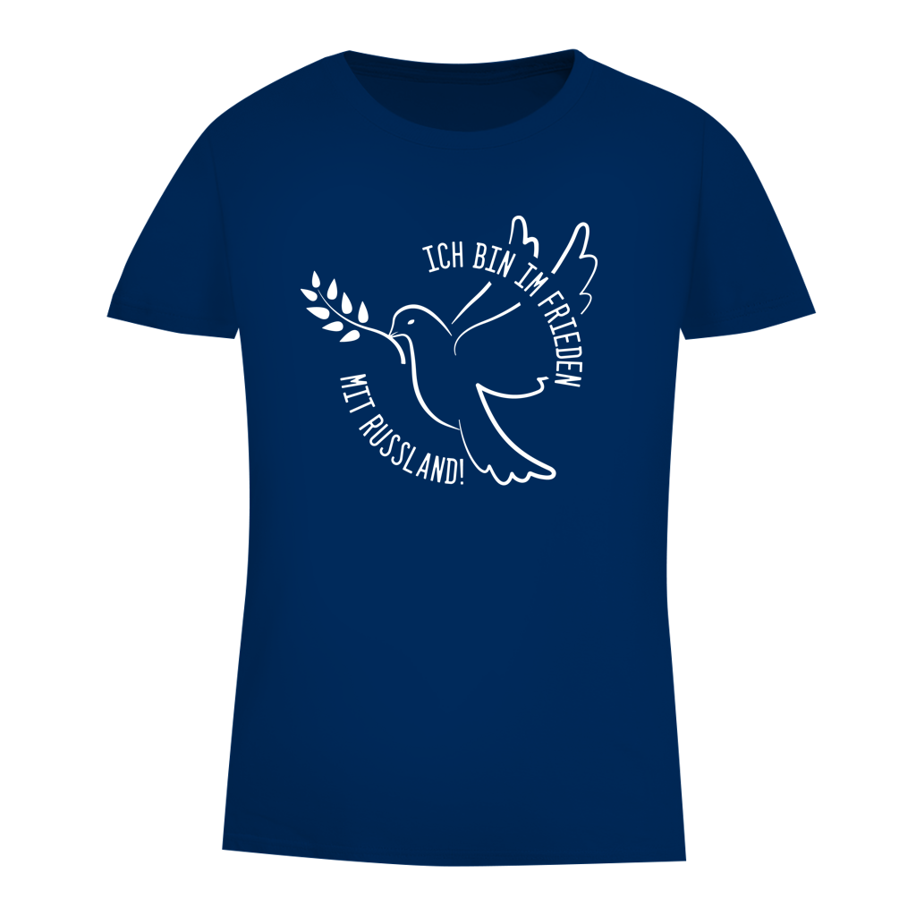 Damen Premium Bio T-Shirt Ich bin im Frieden mit Russland!