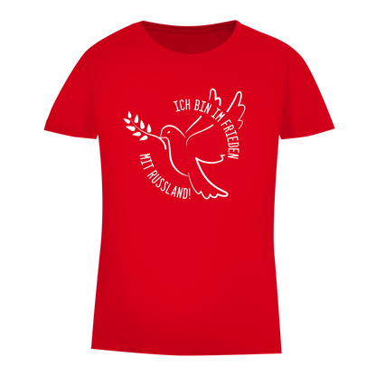 Damen Premium Bio T-Shirt Ich bin im Frieden mit Russland!