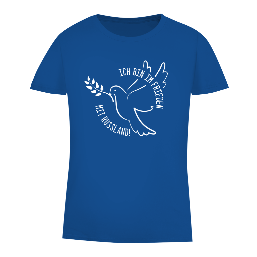Damen Premium Bio T-Shirt Ich bin im Frieden mit Russland!
