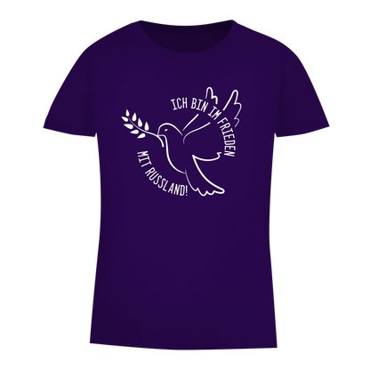 Damen Premium Bio T-Shirt Ich bin im Frieden mit Russland!