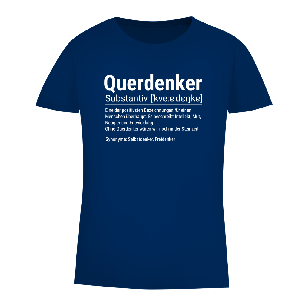Damen Premium Bio T-Shirt Querdenker Definition