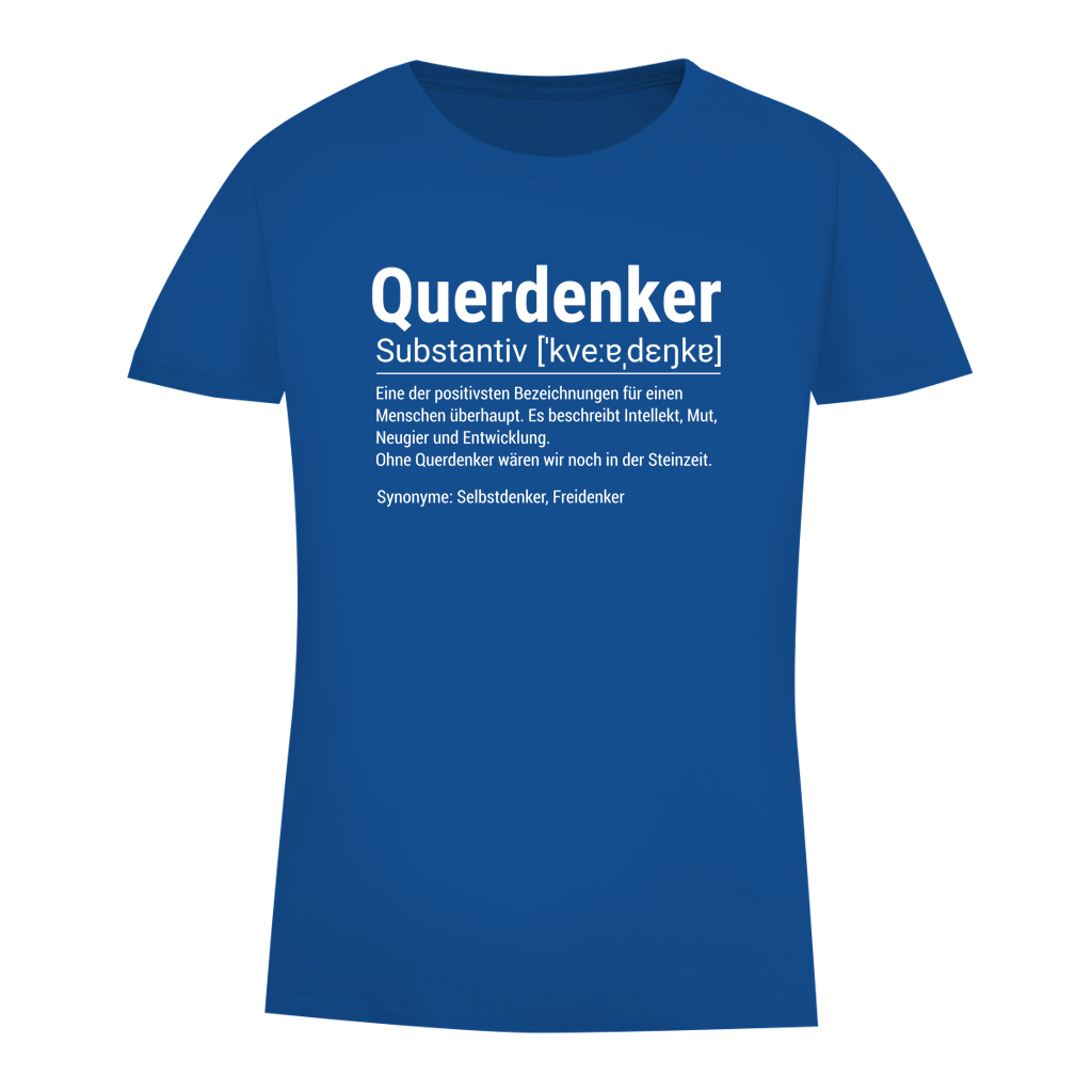 Damen Premium Bio T-Shirt Querdenker Definition