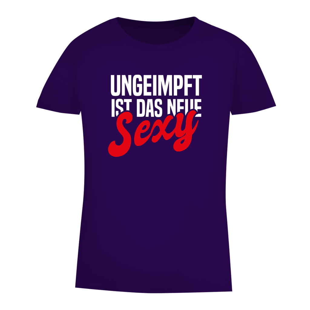 Damen Premium Bio T-Shirt Ungeimpft ist das neue Sexy