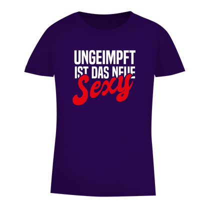 Damen Premium Bio T-Shirt Ungeimpft ist das neue Sexy