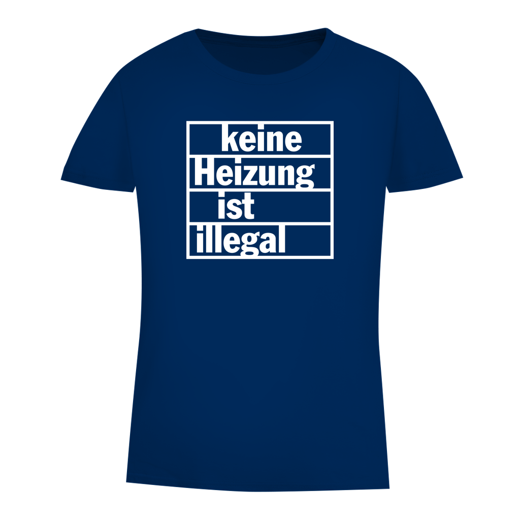 Damen Premium Bio T-Shirt Keine Heizung ist illegal