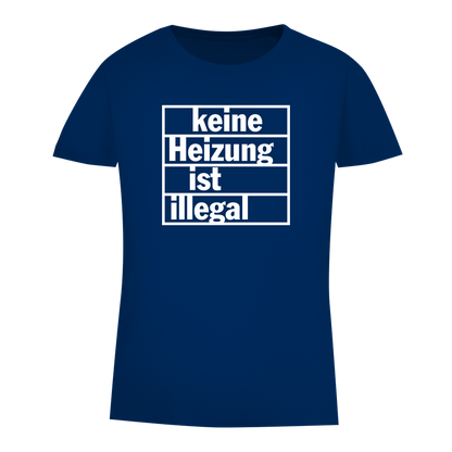 Damen Premium Bio T-Shirt Keine Heizung ist illegal