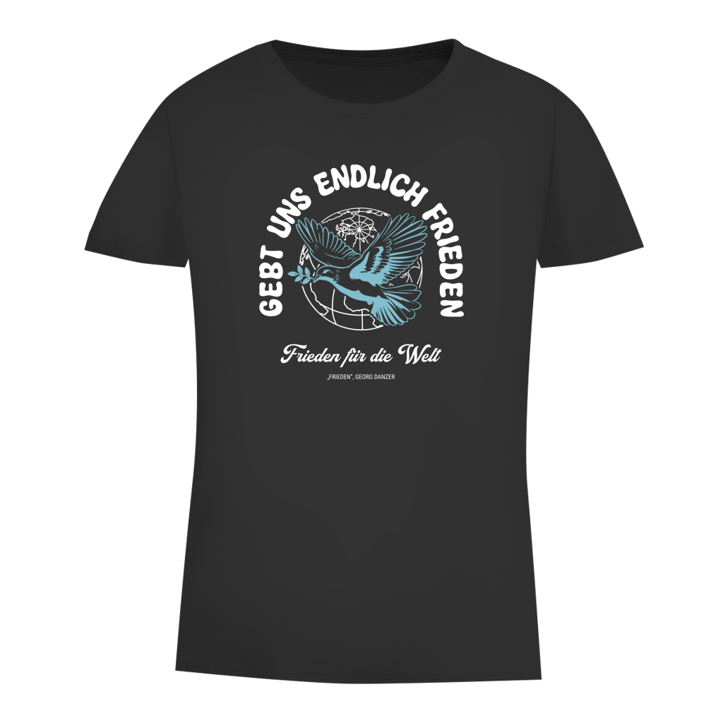 Damen Premium Bio T-Shirt Frieden für die Welt