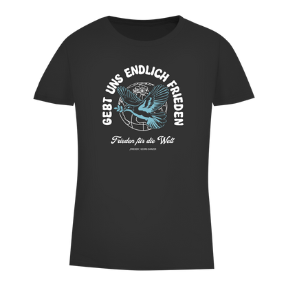 Damen Premium Bio T-Shirt Frieden für die Welt