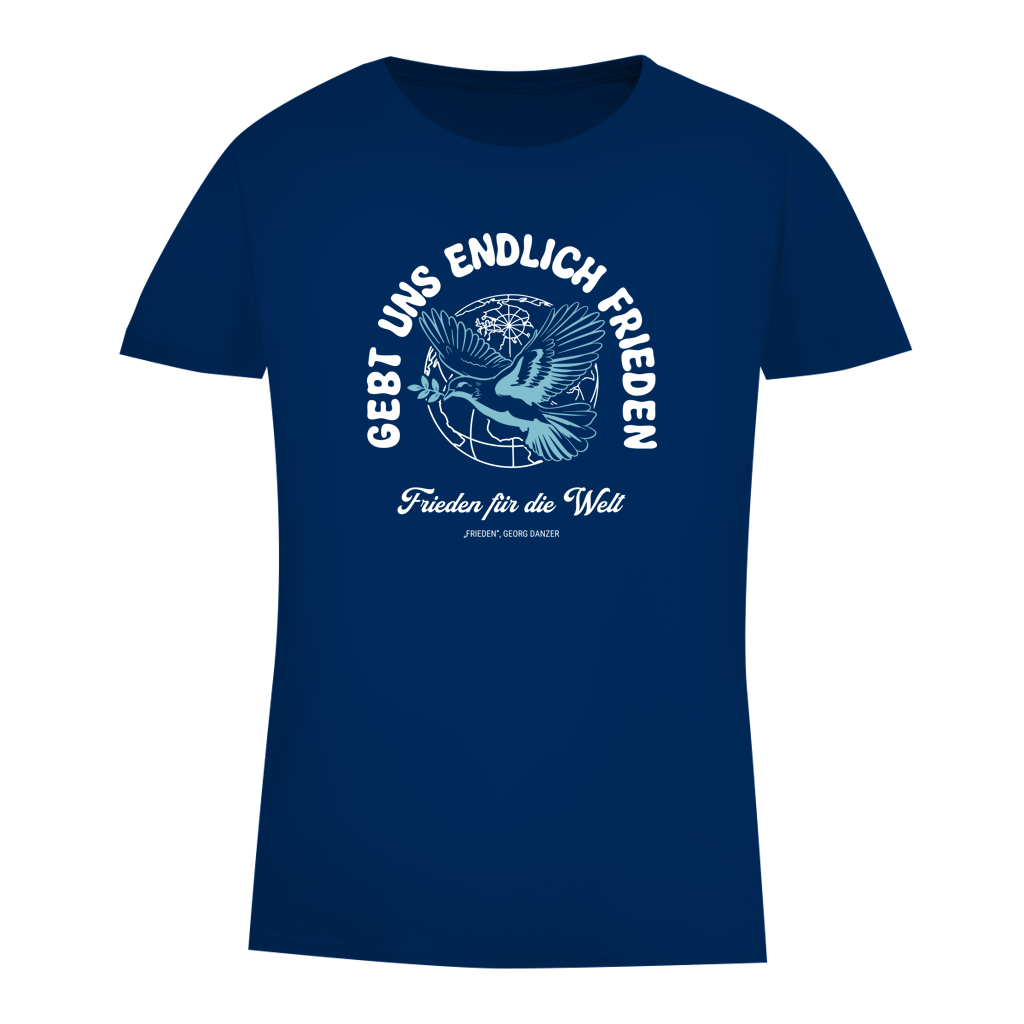 Damen Premium Bio T-Shirt Frieden für die Welt