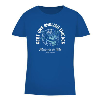 Damen Premium Bio T-Shirt Frieden für die Welt