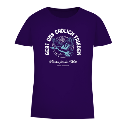 Damen Premium Bio T-Shirt Frieden für die Welt