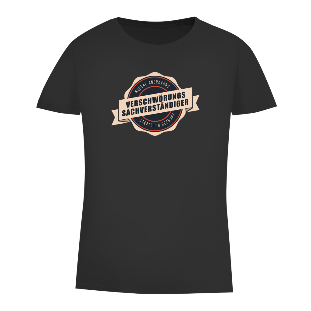 Damen Premium Bio T-Shirt verschwörungssachverständiger