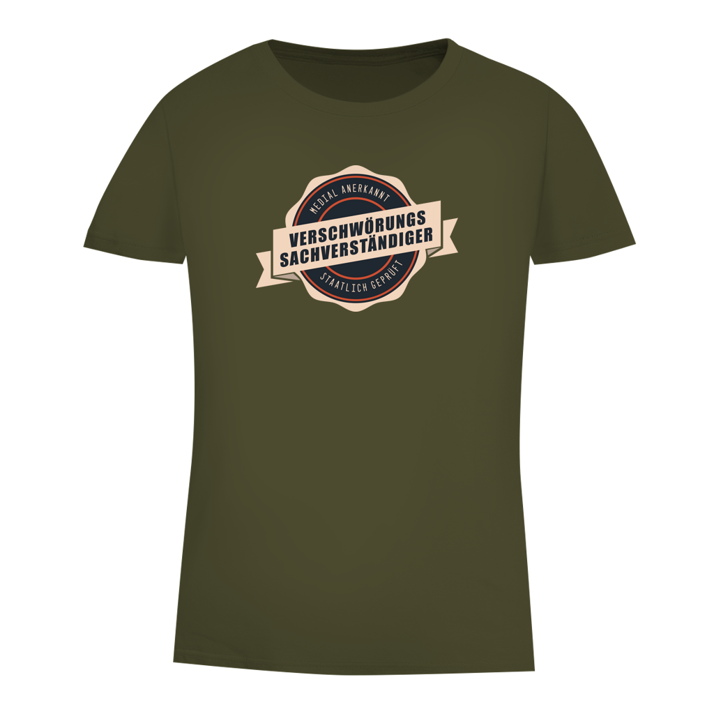 Damen Premium Bio T-Shirt verschwörungssachverständiger