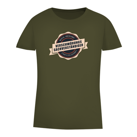 Damen Premium Bio T-Shirt verschwörungssachverständiger