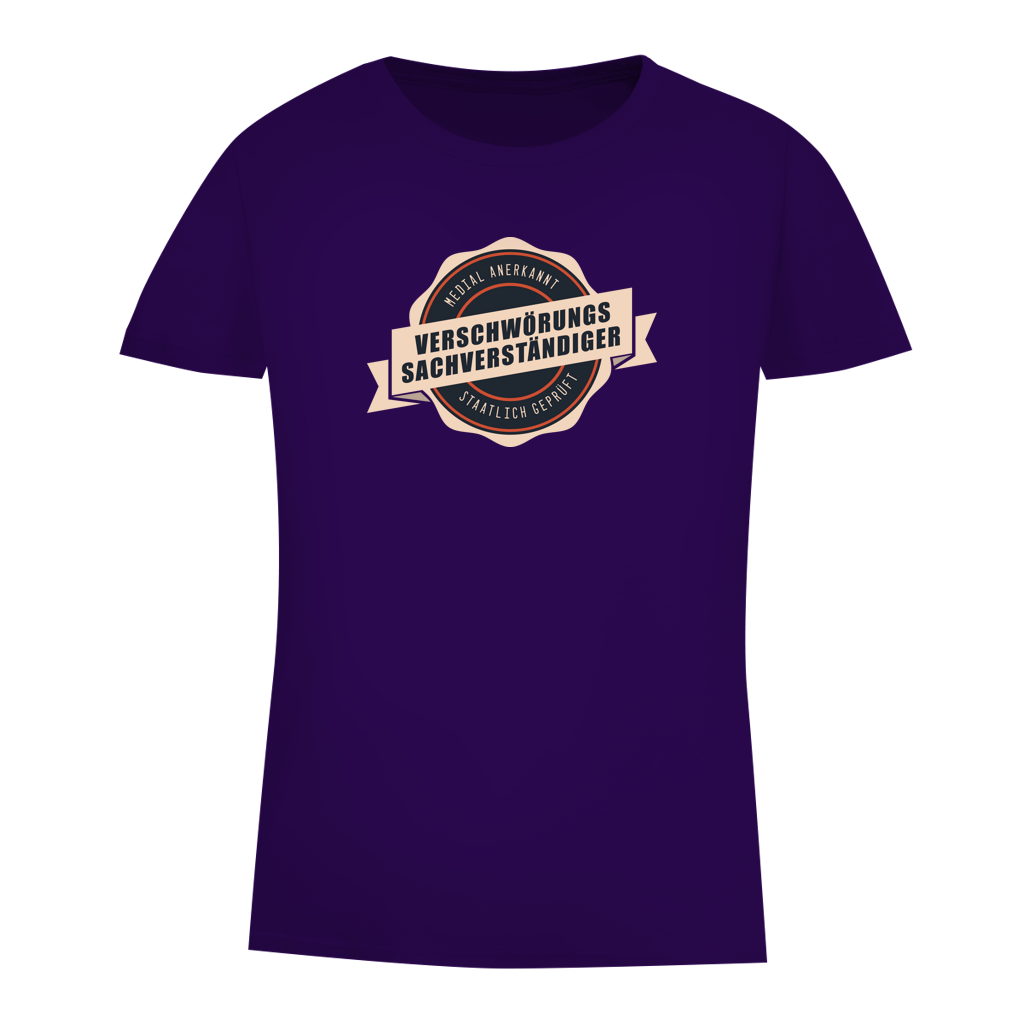 Damen Premium Bio T-Shirt verschwörungssachverständiger