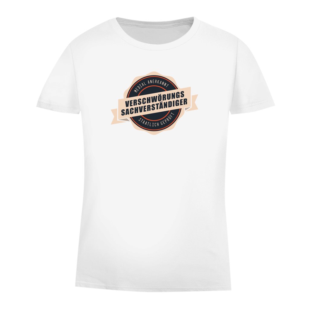 Damen Premium Bio T-Shirt verschwörungssachverständiger