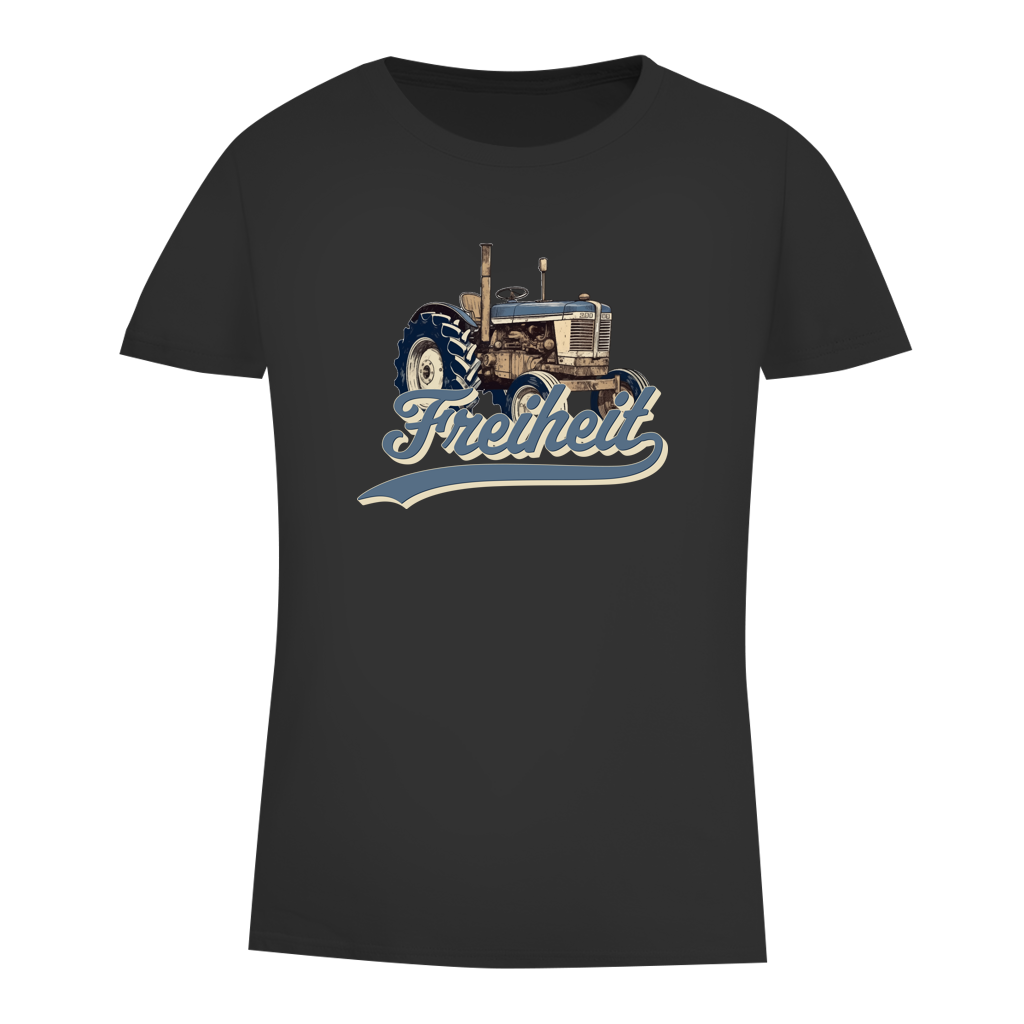 Damen Premium Bio T-Shirt Traktor "Freiheit"