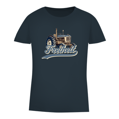Damen Premium Bio T-Shirt Traktor "Freiheit"
