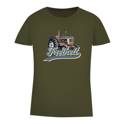 Damen Premium Bio T-Shirt Traktor "Freiheit"