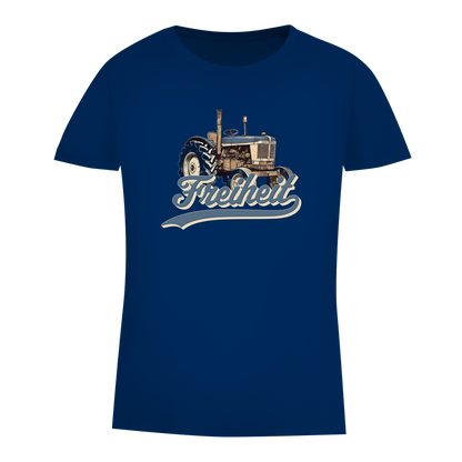 Damen Premium Bio T-Shirt Traktor "Freiheit"