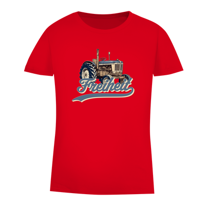 Damen Premium Bio T-Shirt Traktor "Freiheit"