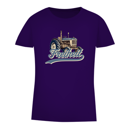 Damen Premium Bio T-Shirt Traktor "Freiheit"