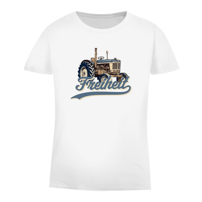 Damen Premium Bio T-Shirt Traktor "Freiheit"