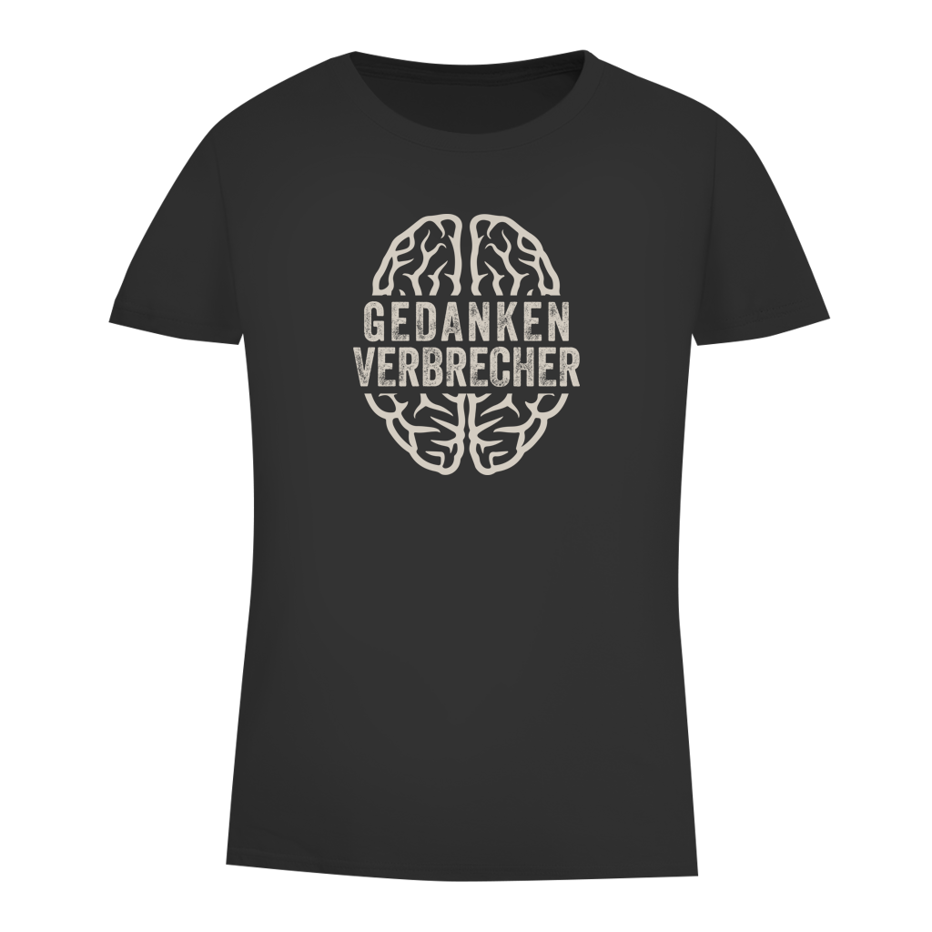 Damen Premium Bio T-Shirt Gedankenverbrecher