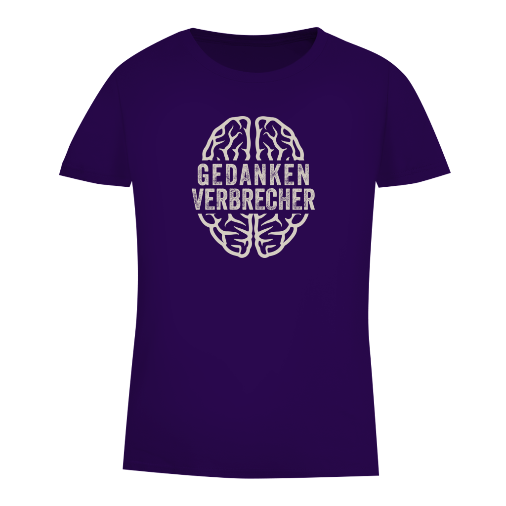 Damen Premium Bio T-Shirt Gedankenverbrecher