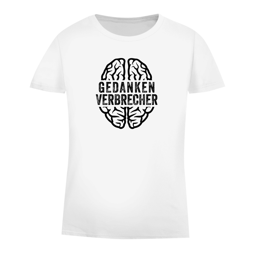 Damen Premium Bio T-Shirt Gedankenverbrecher