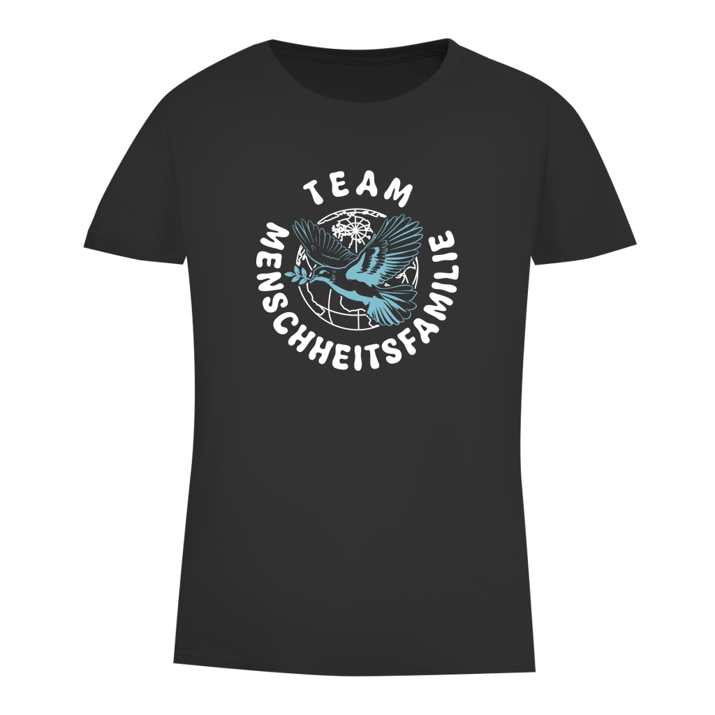 Damen Premium Bio T-Shirt Team Menschheitsfamilie