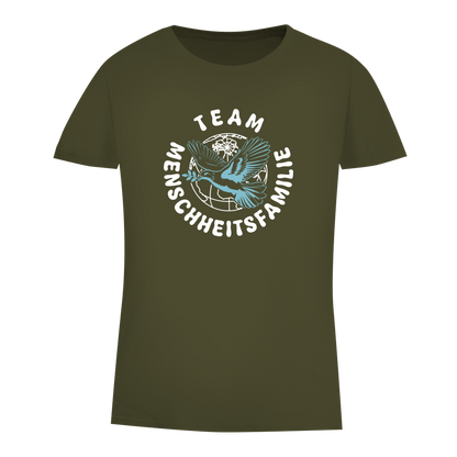 Damen Premium Bio T-Shirt Team Menschheitsfamilie